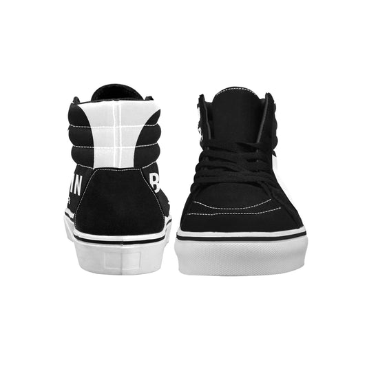 Born Again Men's High Top Canvas Shoes (Model E001-1)