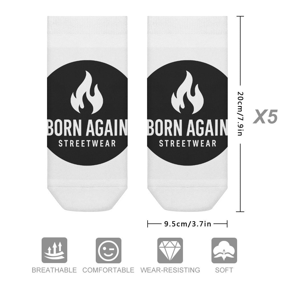 Born Again Comfortable Pattern Socks (5 Pairs Of The Same Picture)