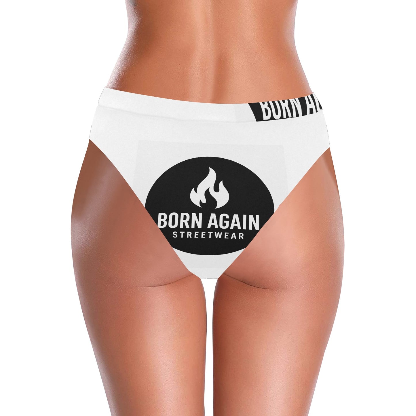Born Again High-Waisted High-Cut Bikini Bottom (S07)