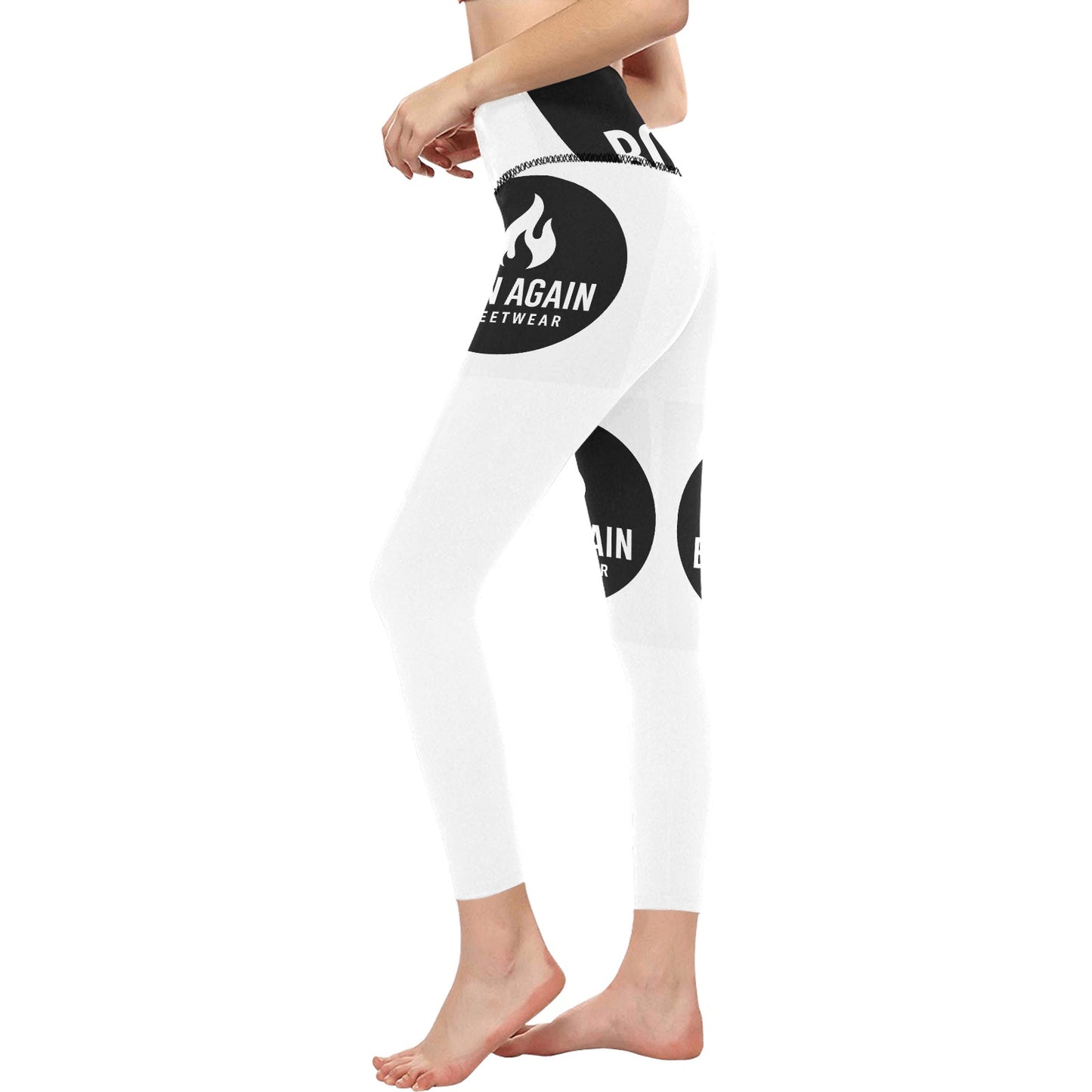 Born Again Women's High-Waisted Leggings (Model L36)