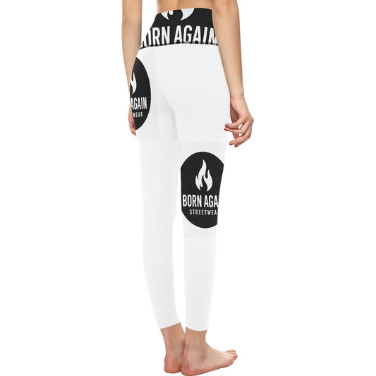 Born Again Women's High-Waisted Leggings (Model L36)