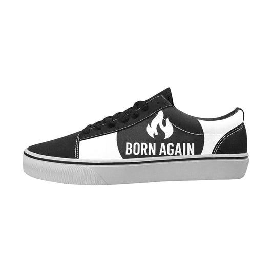 Born Again Women's Lace-Up Canvas Shoes (Model E001-2)