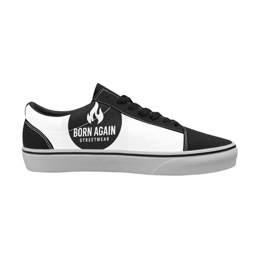 Born Again Women's Lace-Up Canvas Shoes (Model E001-2)