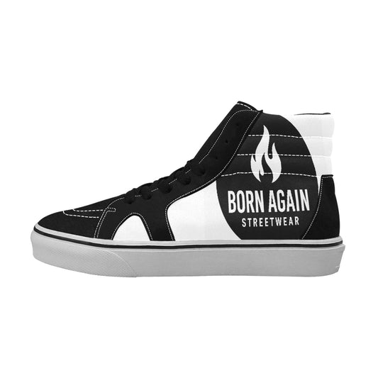 Born Again Men's High Top Canvas Shoes (Model E001-1)