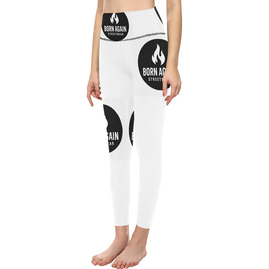 Born Again Women's High-Waisted Leggings (Model L36)